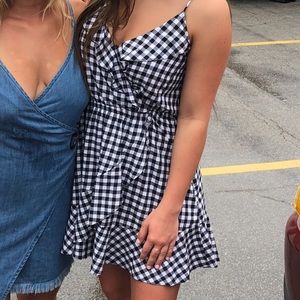 Black and White Gingham Dress